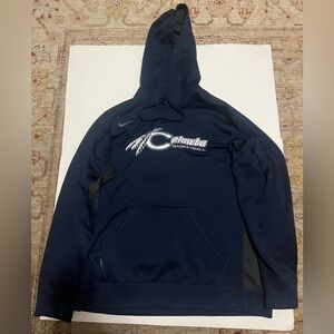 Men’s Nike Catawba College (NC) Indians Navy Blue Therma-Fit Hoodie Size Large